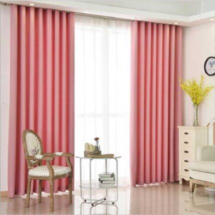 Rèm cửa sổ màu hồng cho phòng ngủ