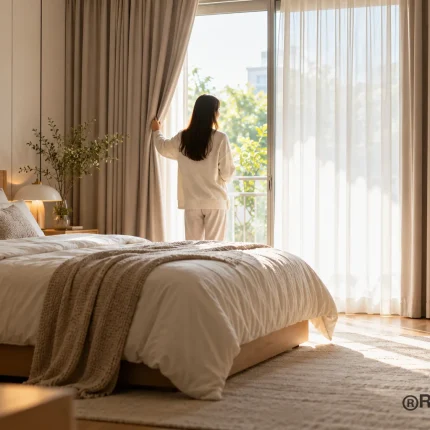 Bí quyết chọn rèm tạo không gian phòng ngủ đẹp và kín đáo
