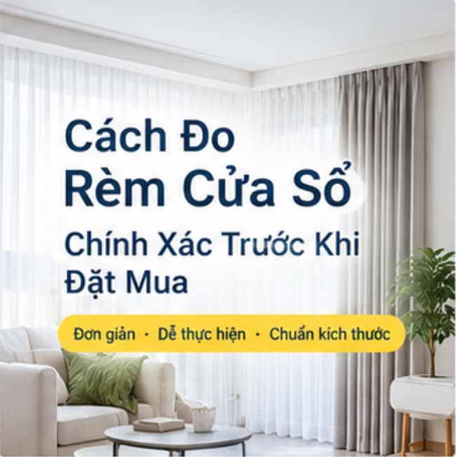 Cách đo rèm cửa sổ