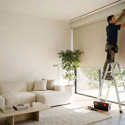 Rèm cuốn chống nắng cản nhiệt hiện đại