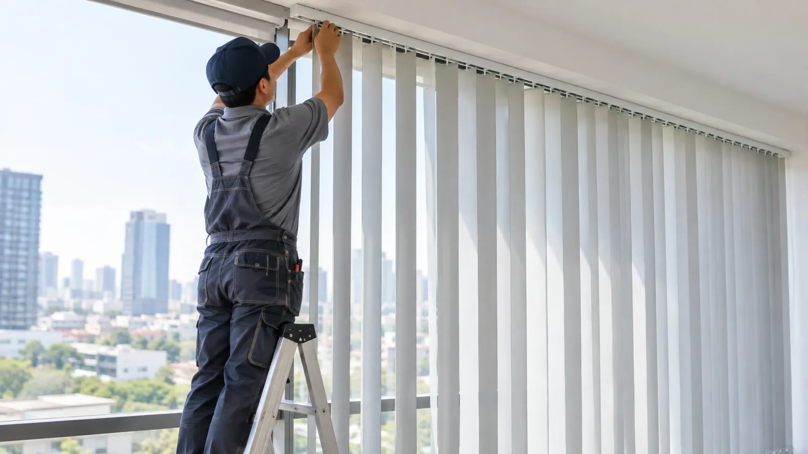 Quy trình 5 bước lắp đặt rèm lá dọc văn phòng đúng kỹ thuật