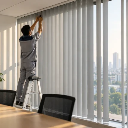 Báo giá rèm lá dọc văn phòng cản sáng cách nhiệt và quy trình lắp đặt